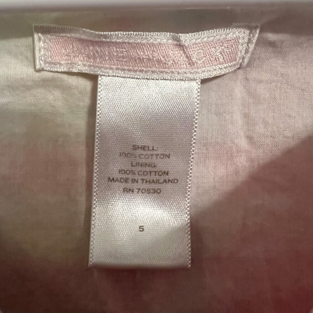 Janie and Jack Girl's Pink Plaid Spring Dress Size 5 - Picture 2 of 4